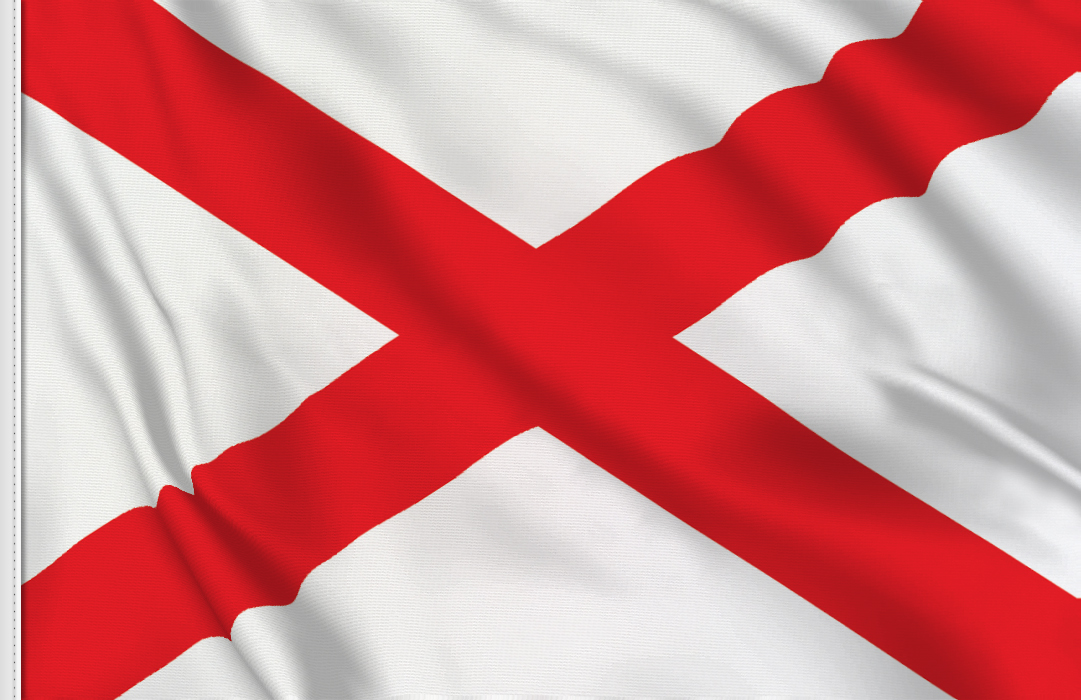 flag sticker of Alabama
