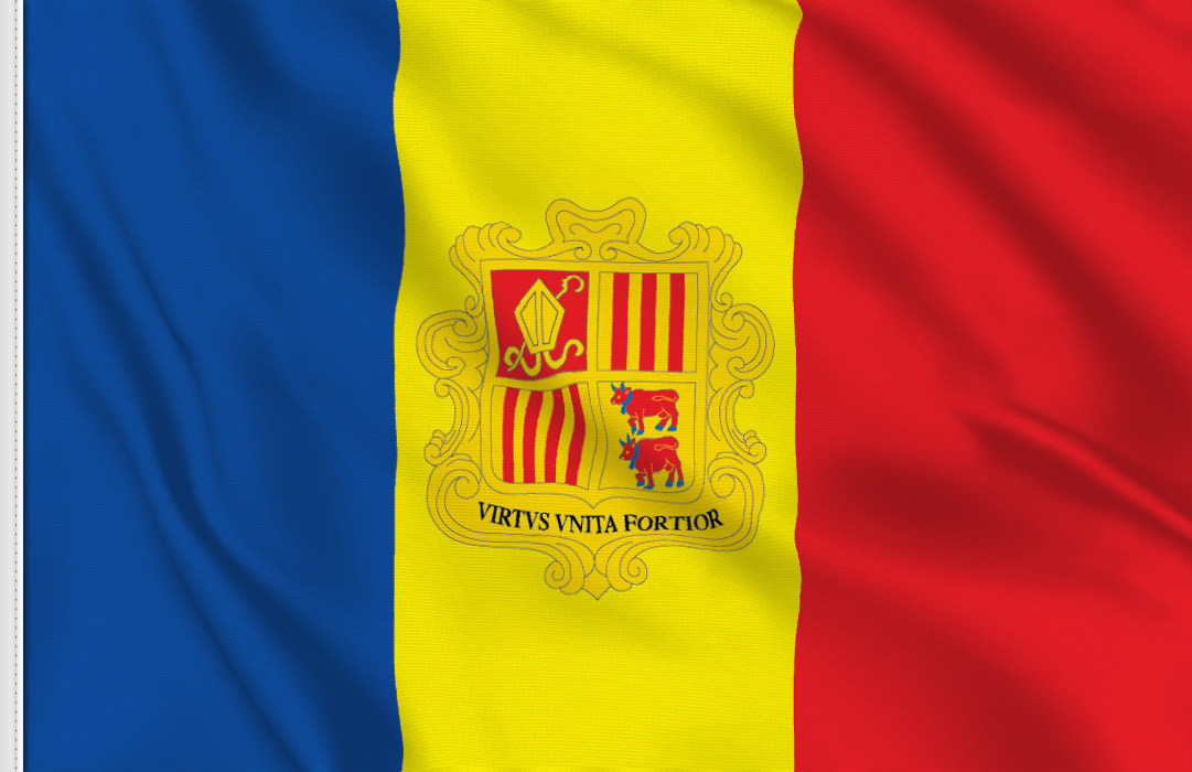 flag sticker of Andorra