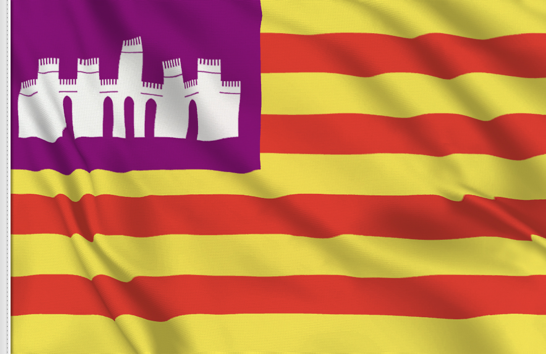 flag sticker of Baleari