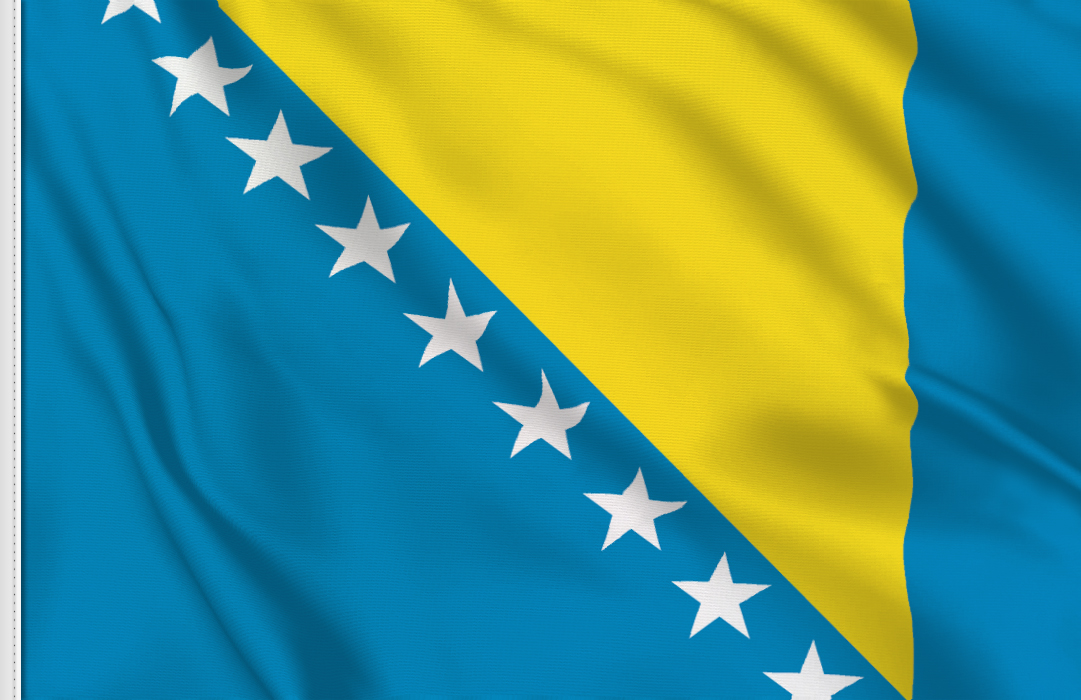 bandera adhesiva de Bosnia