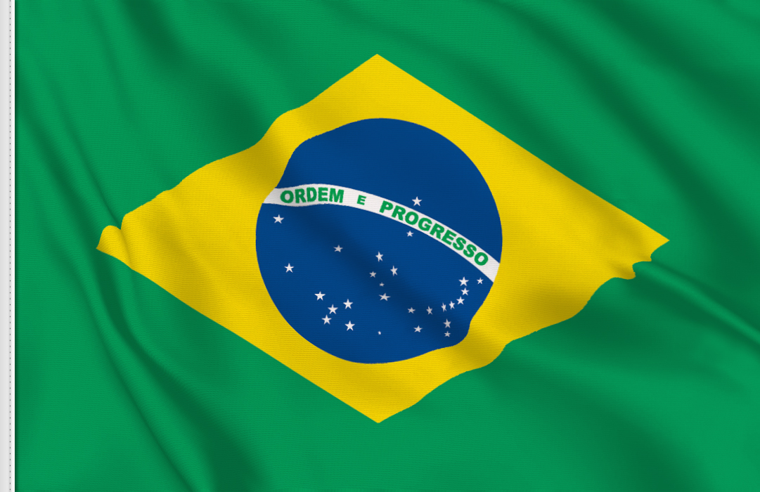 flag sticker of Brazil
