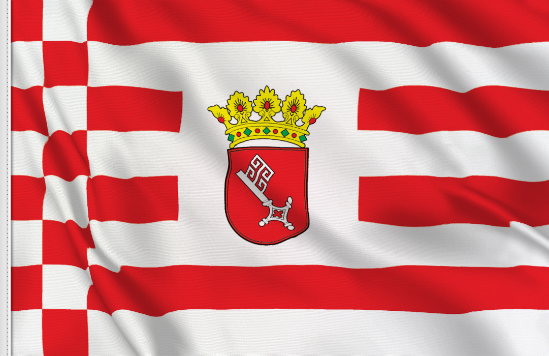 flag sticker of Bremen