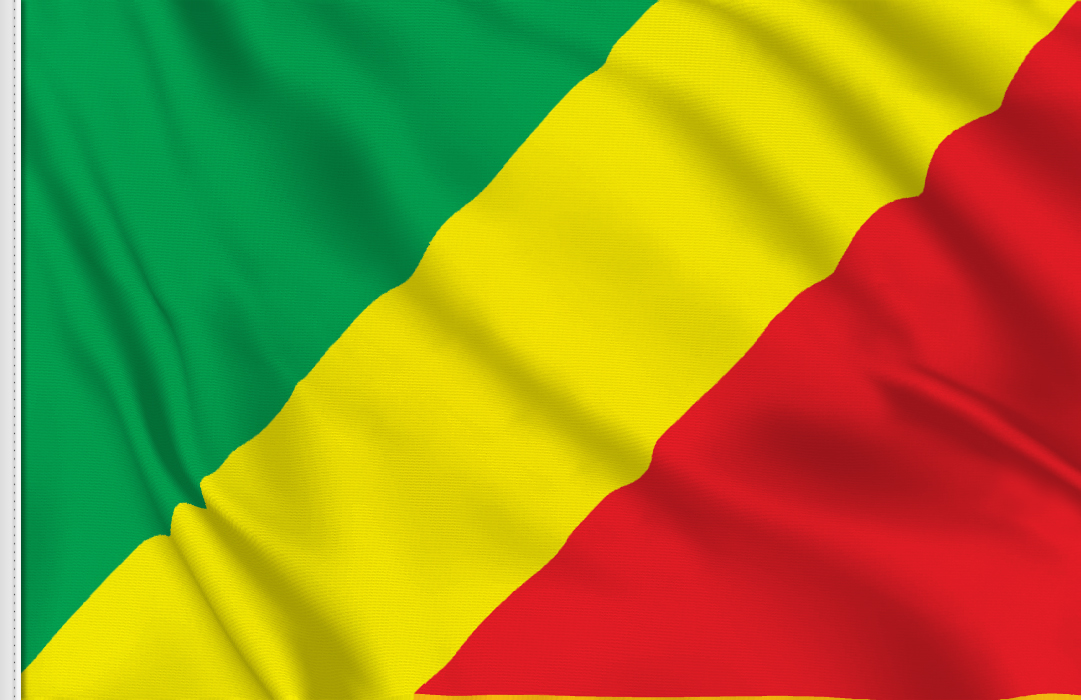 flag sticker of Congo