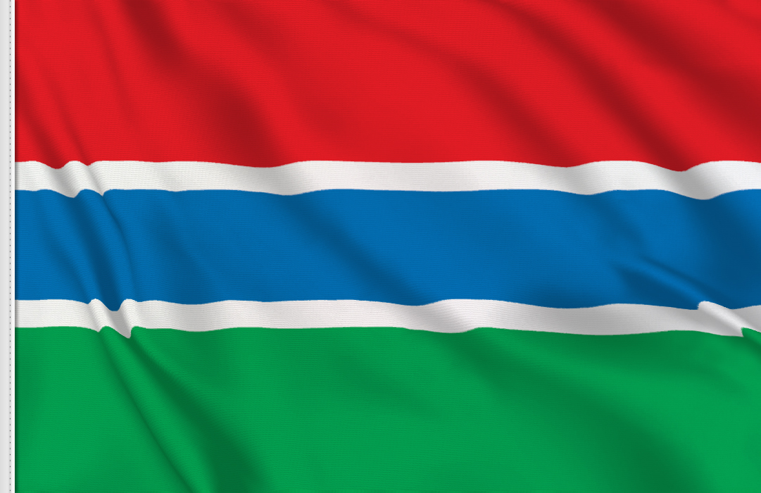 bandera adhesiva de Gambia