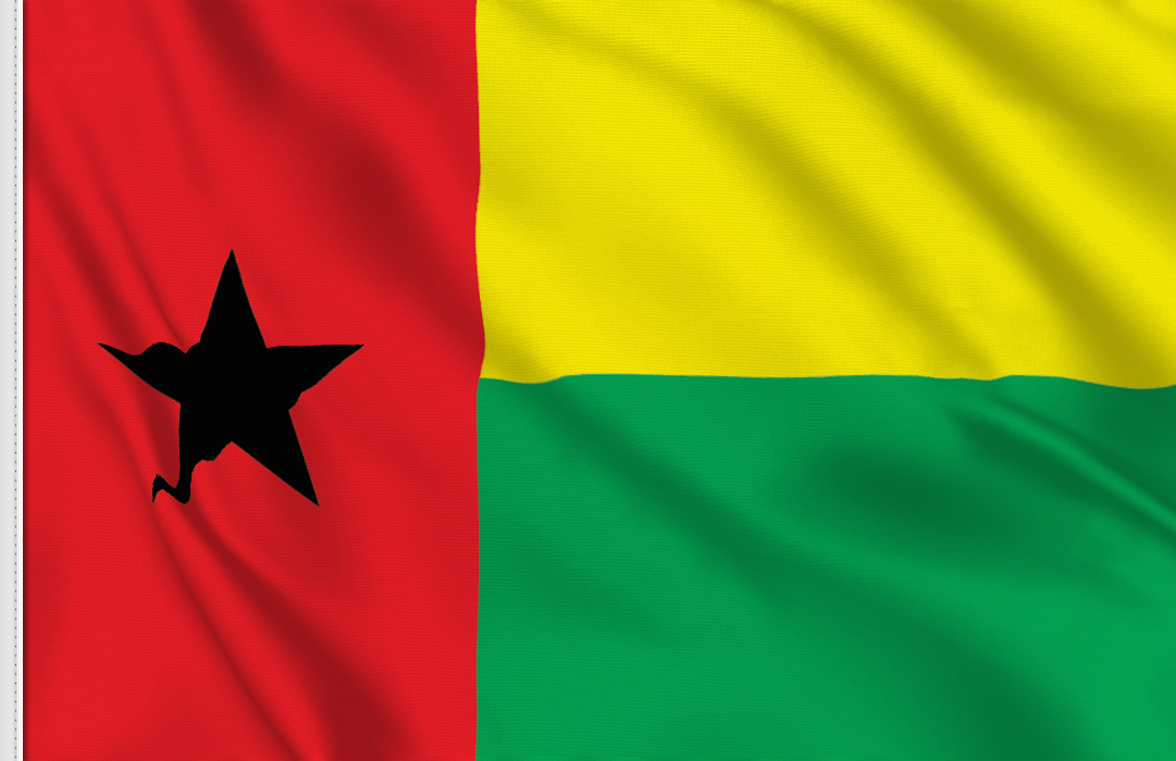 bandera adhesiva de Guinea Bissau