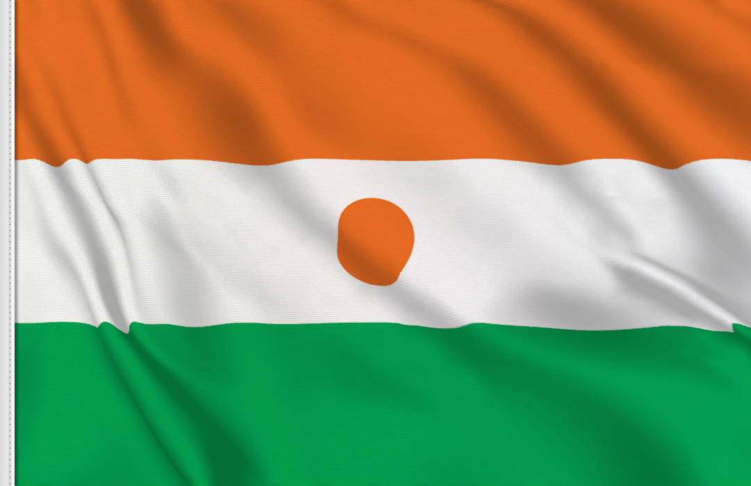 bandera adhesiva Niger