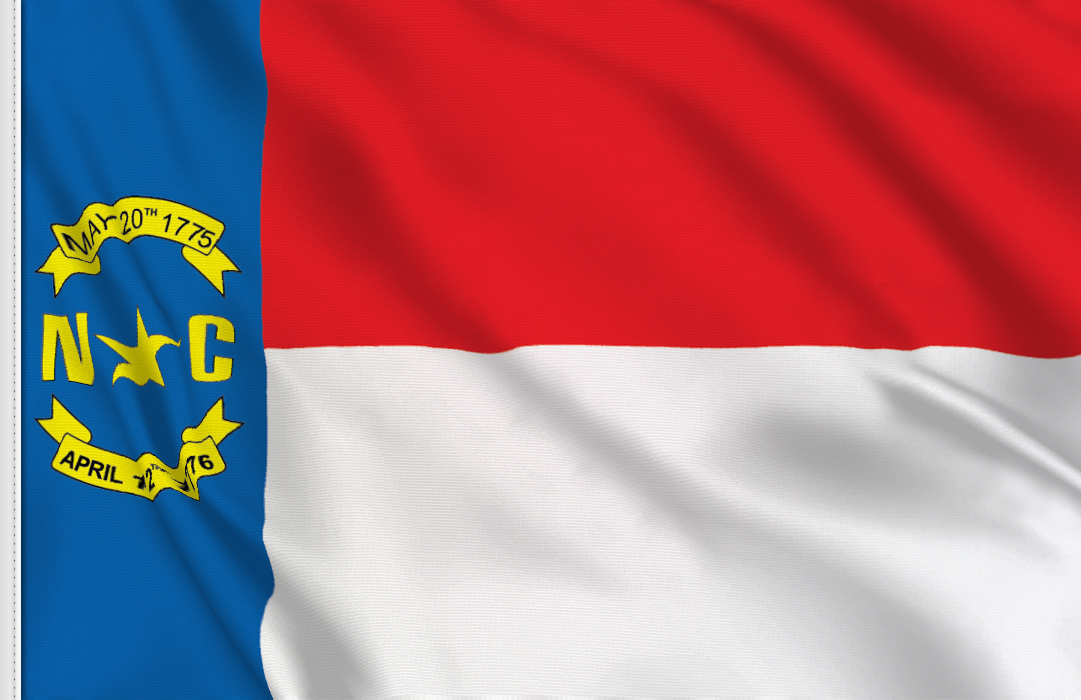 drapeau adhesif Caroline du Nord