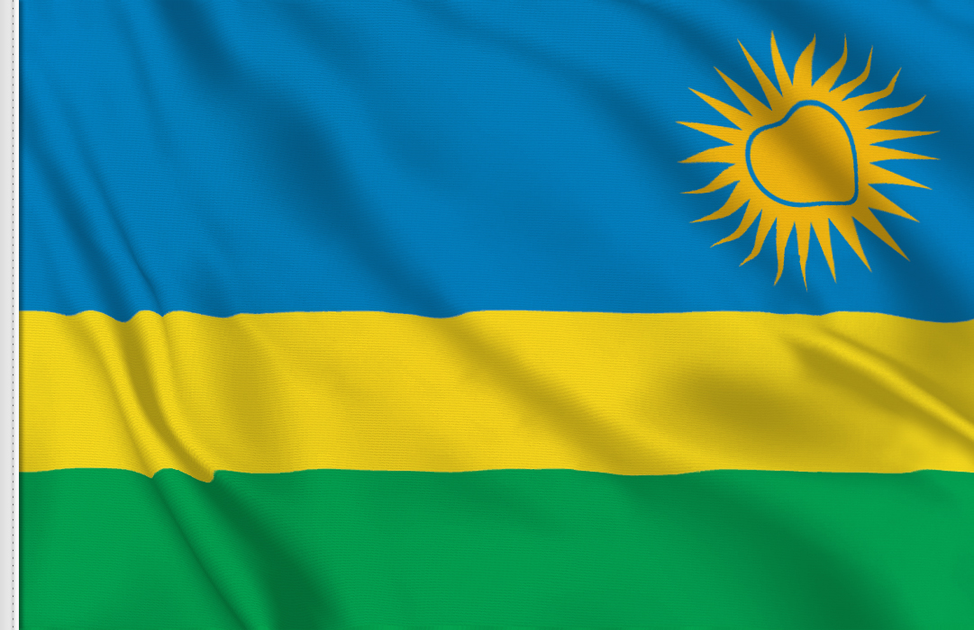 bandera adhesiva Rwanda