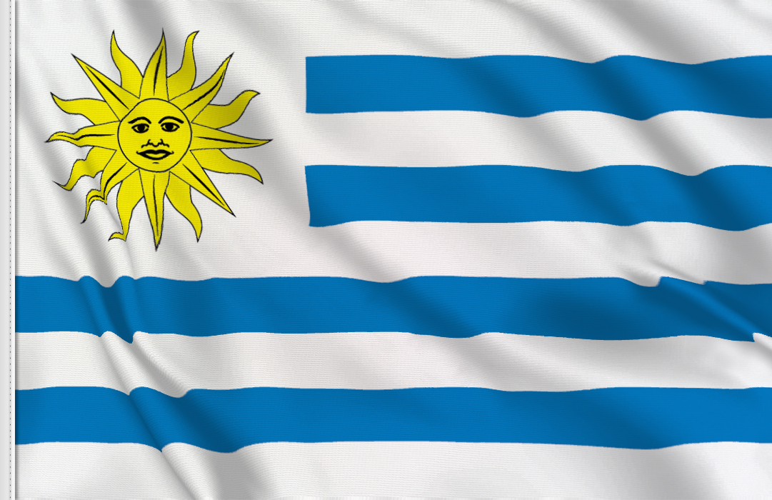 drapeau adhesif Uruguay