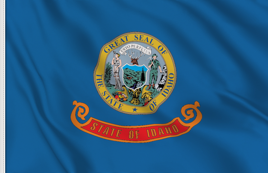 bandera adhesivo de Idaho