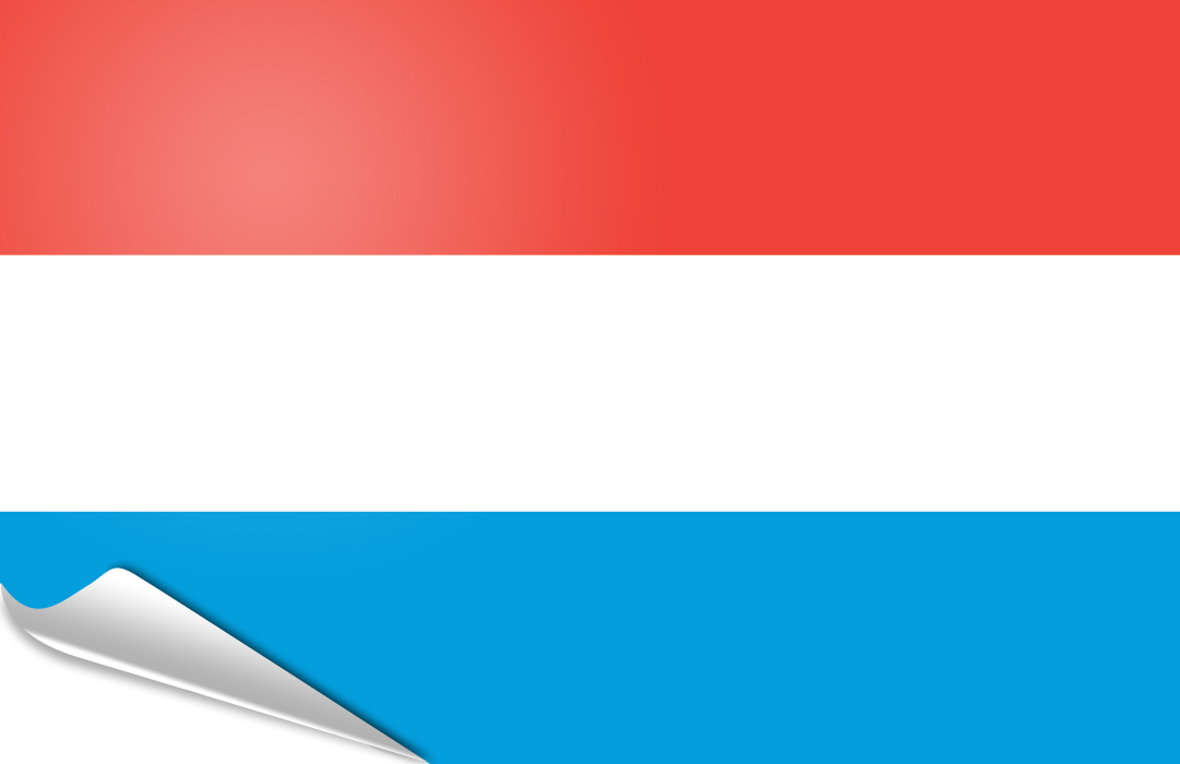 bandera adhesivo de Luxembourg