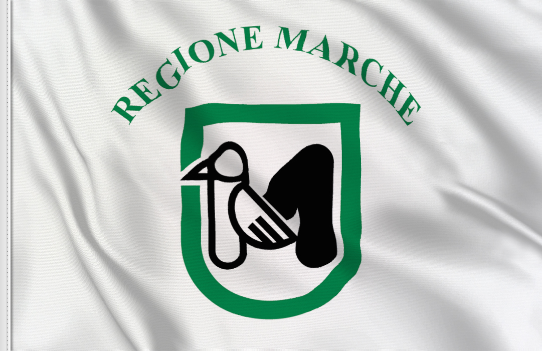 flag sticker of Marche