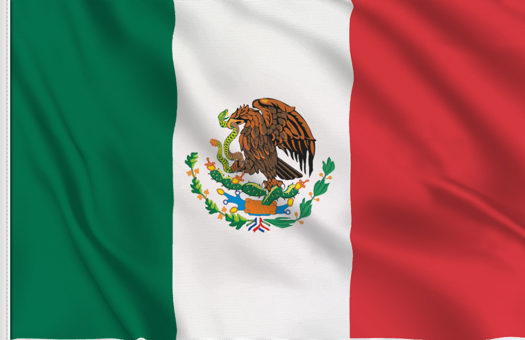 flag sticker of Messico