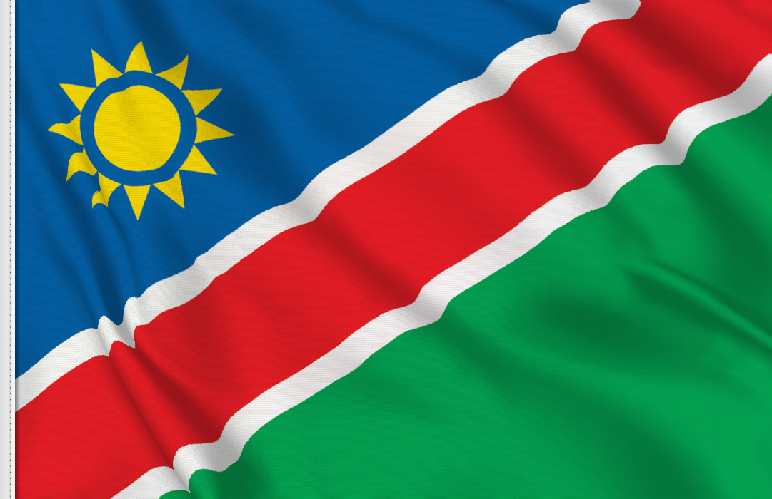flag sticker of Namibia