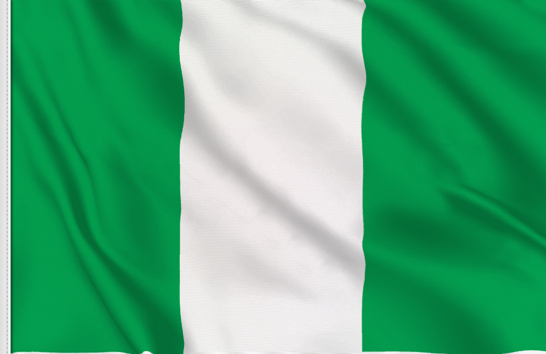 bandera adhesiva de Nigeria