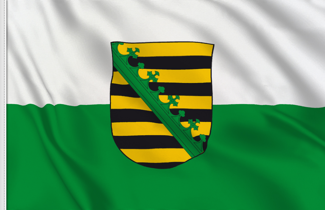 bandera adhesivo de Saxe