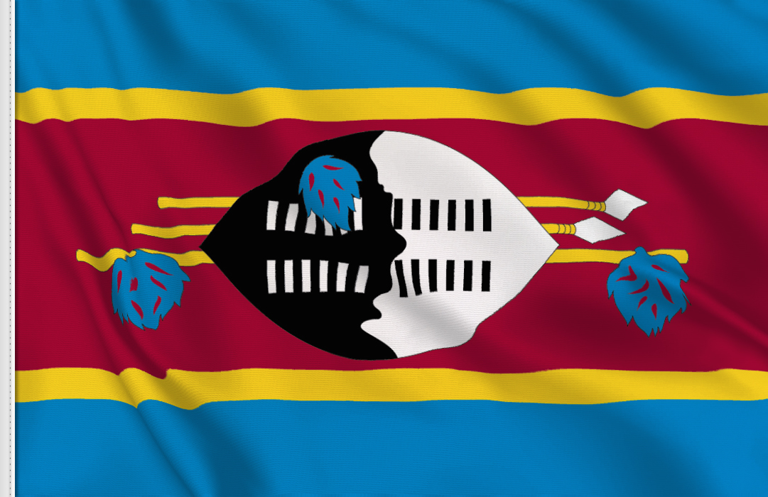 flag sticker of Swaziland