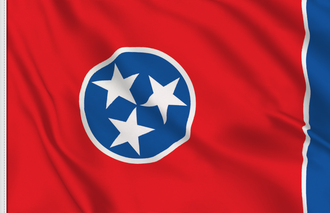 bandera adhesivo de Tennessee