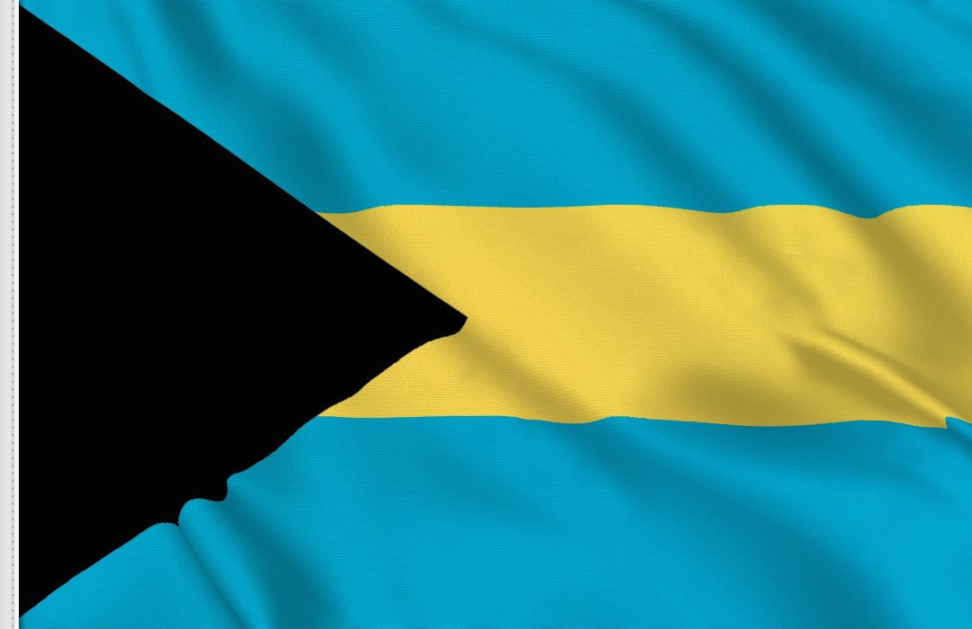 flag sticker of Bahamas flag sticker of Bahamas