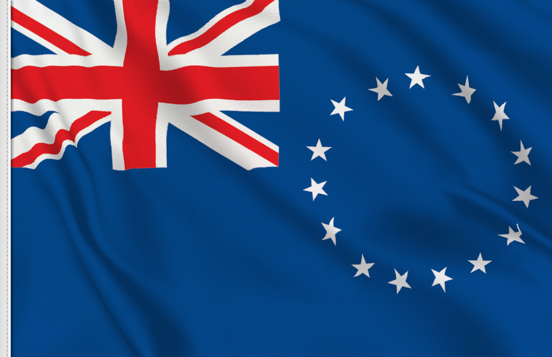 bandera adhesiva de Islas Cook bandera adhesiva de Islas Cook