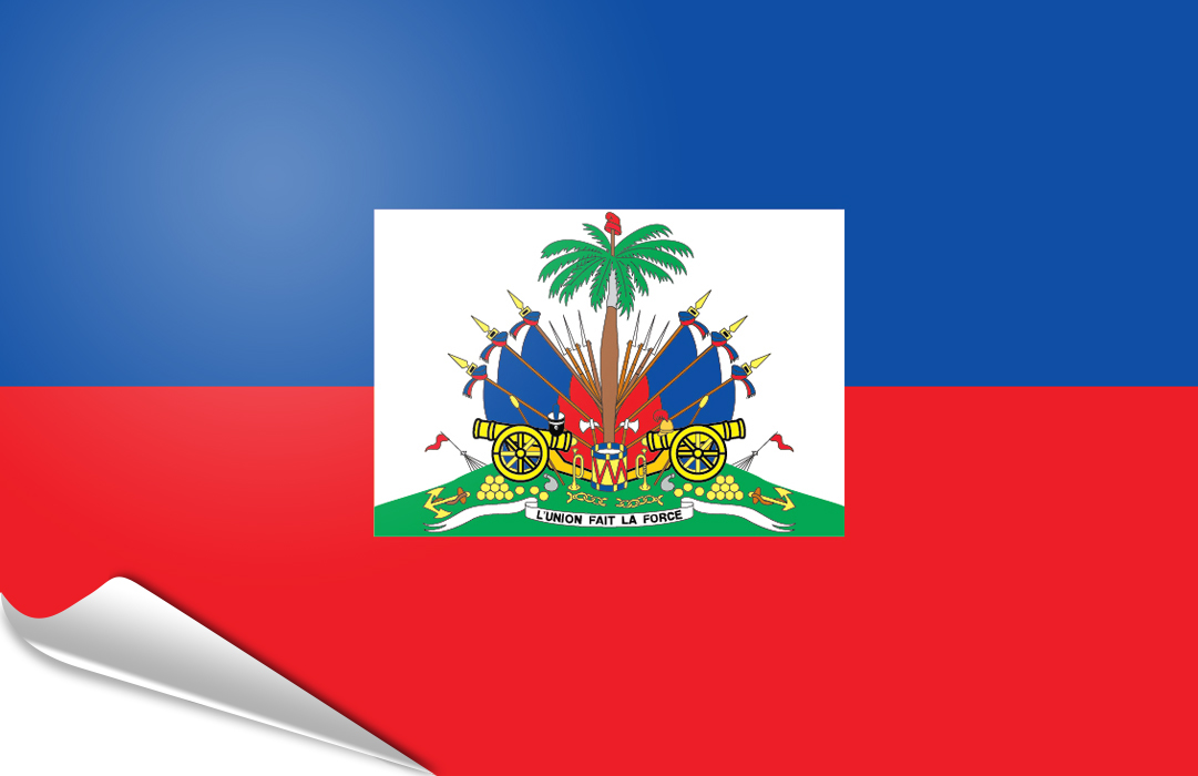 bandera adhesiva de Haiti bandera adhesiva de Haiti