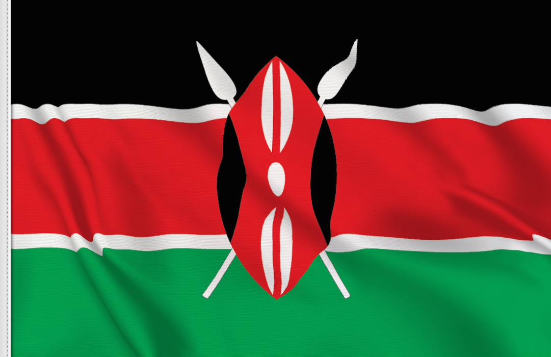 Kenya flag stickers