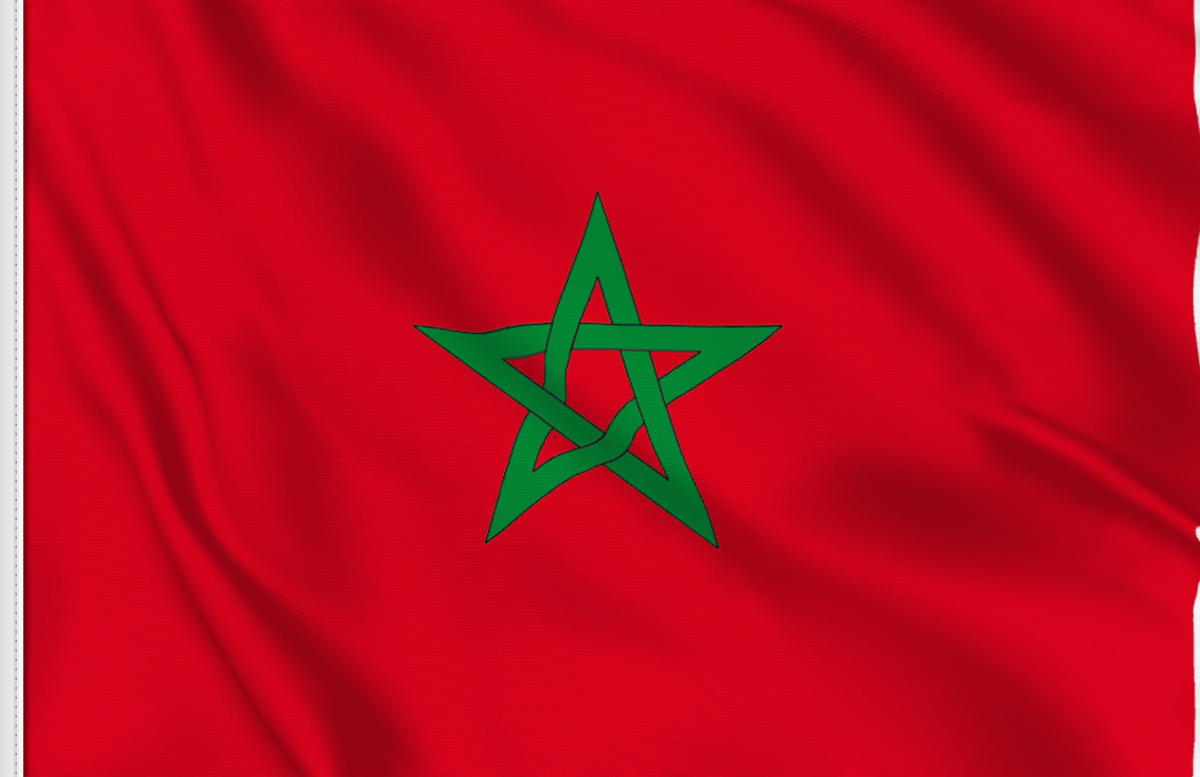 Morocco flag stickers