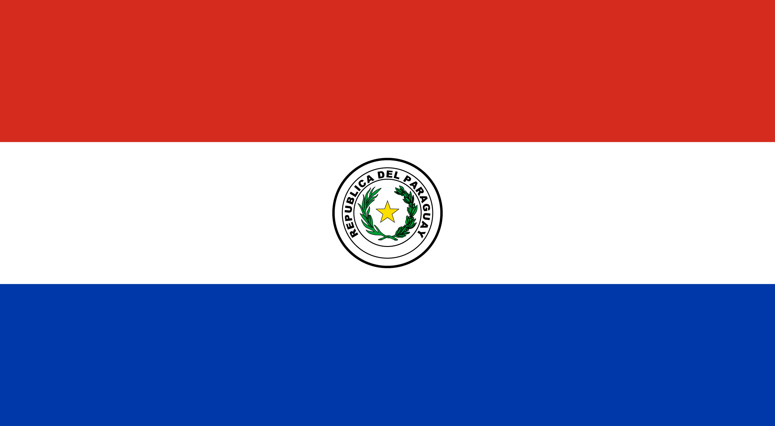 Paraguay flag stickers