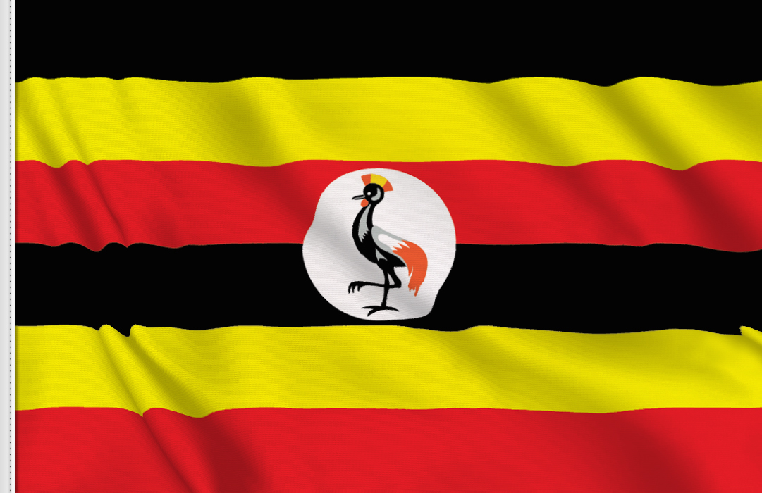 Uganda flag stickers