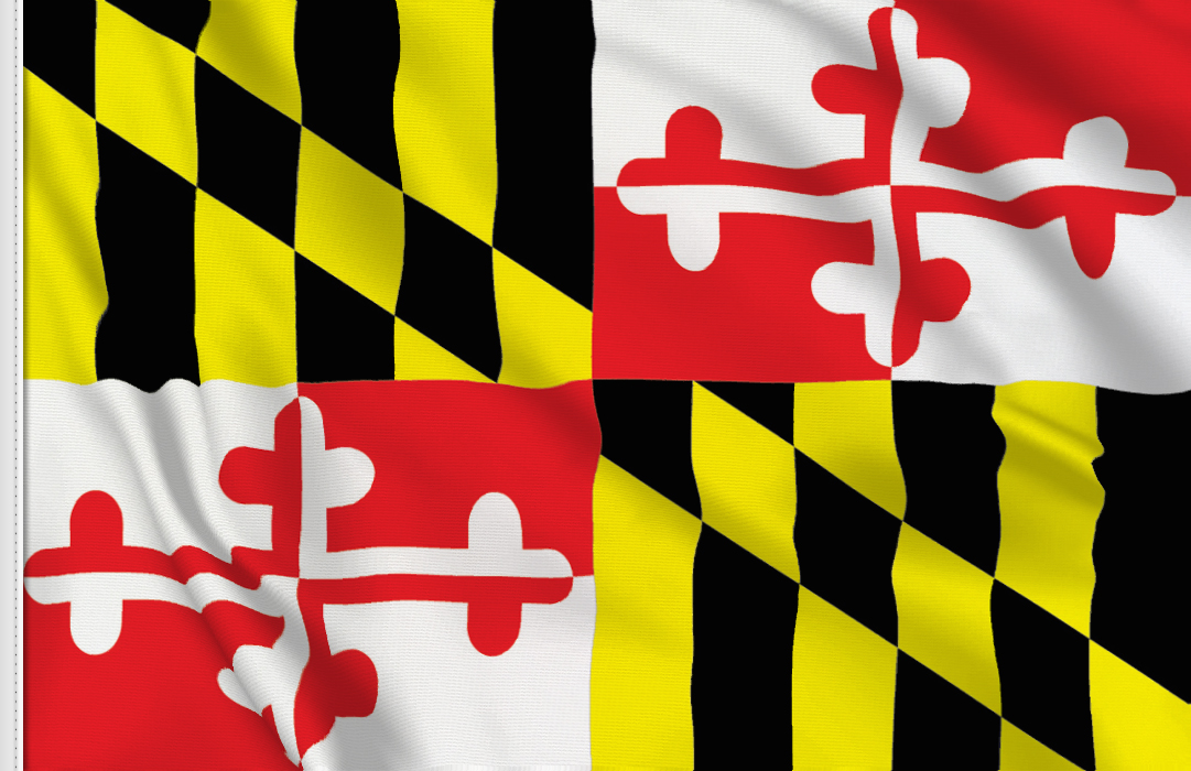bandera adhesiva de Maryland bandera adhesiva de Maryland