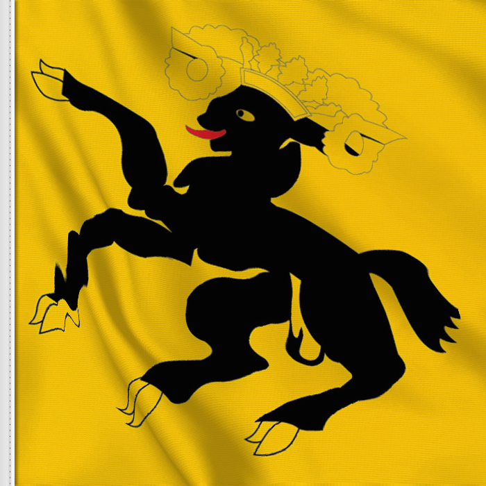 flag sticker of Schaffhausen flag sticker of Schaffhausen