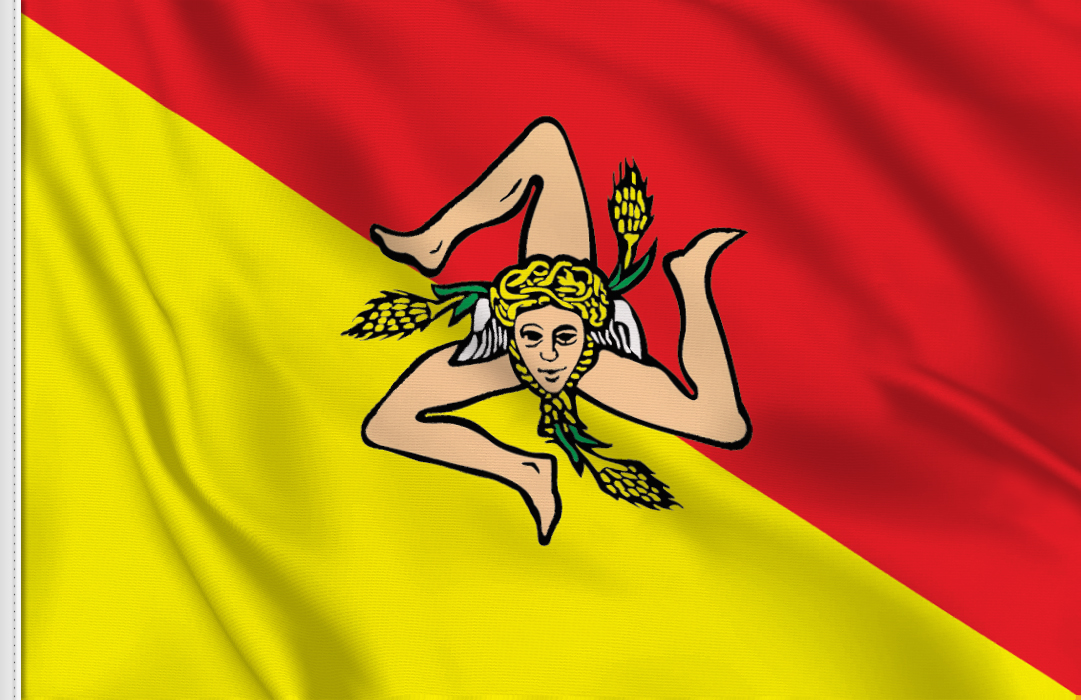 bandera adhesiva de Sicilia bandera adhesiva de Sicilia
