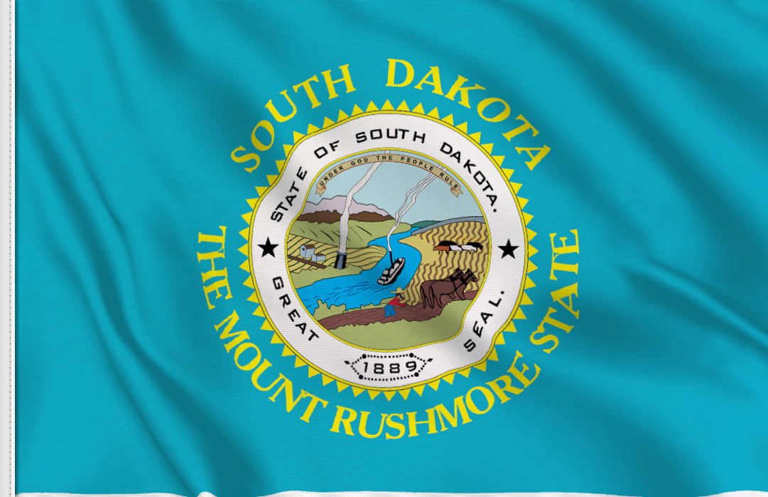 bandera adhesiva de South-Dakota bandera adhesiva de South-Dakota