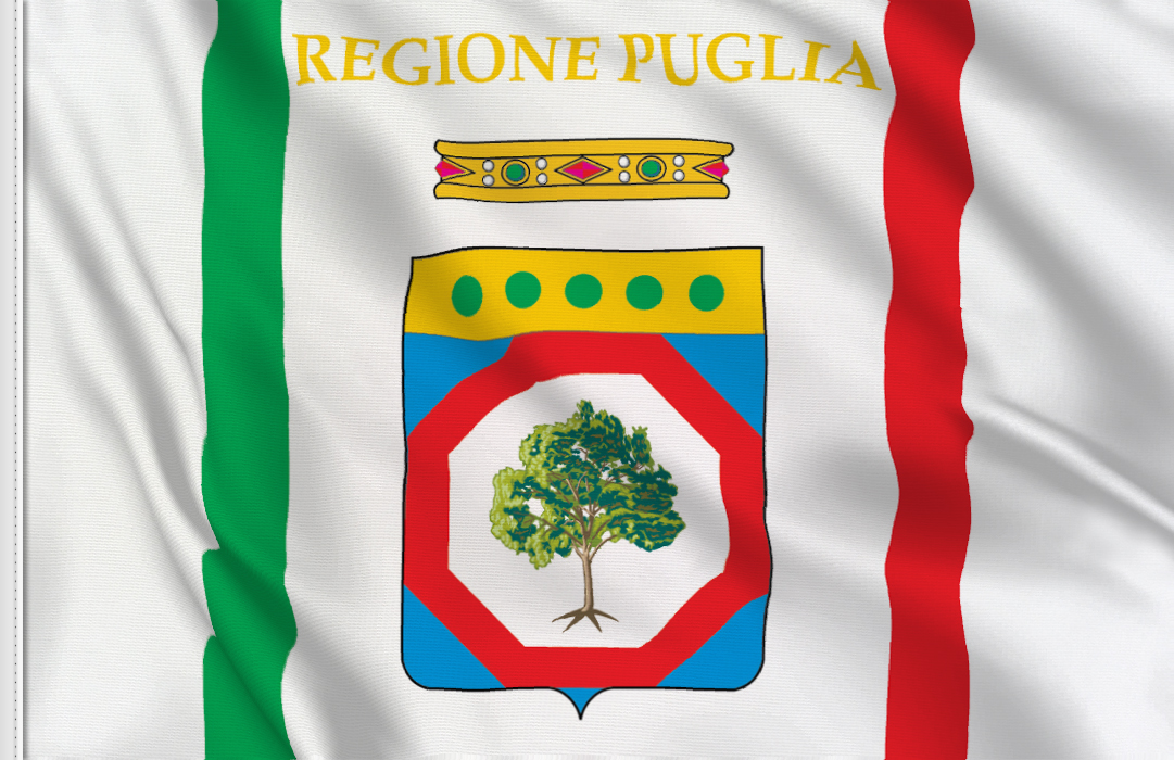 Puglia table flag Puglia table flag
