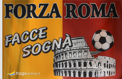 Forza Roma flag Forza Roma flag
