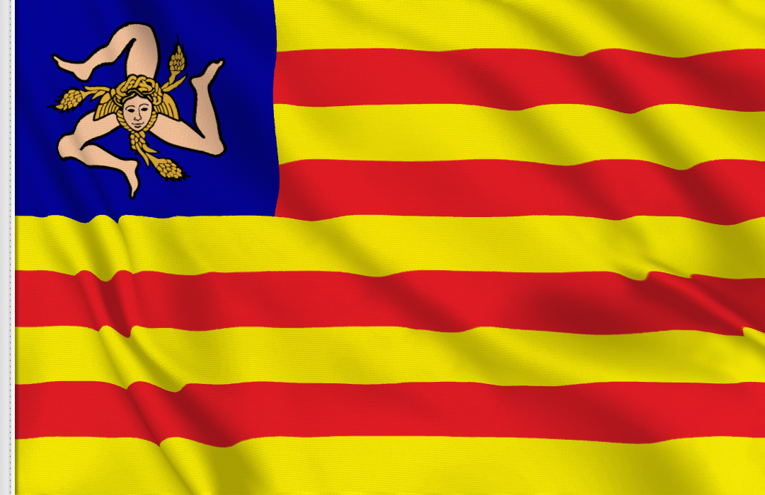 fahne EVIS, flagge von Sicilien fahne EVIS, flagge von Sicilien