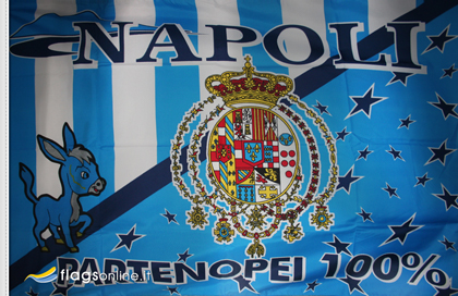 fahne Napoli-bourbonische, flagge von SSC Neapel fahne Napoli-bourbonische, flagge von SSC Neapel