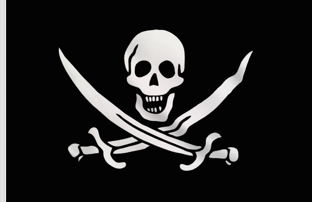 fahne Jolly Roger Rackham, flagge der Piraten der Karibik fahne Jolly Roger Rackham, flagge der Piraten der Karibik