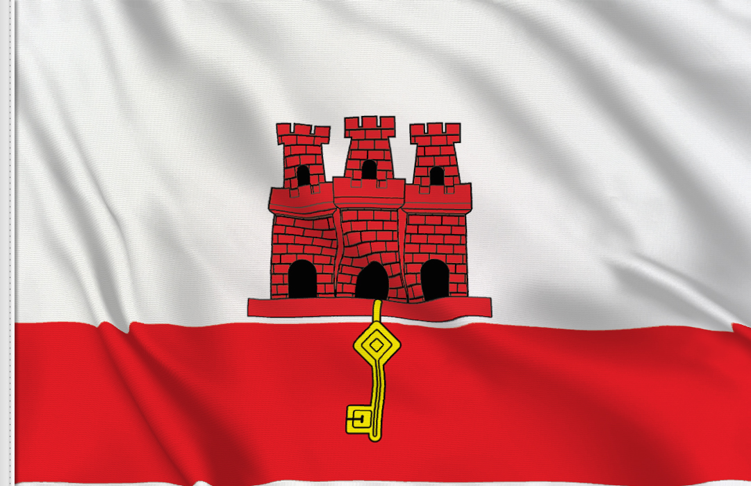 Gibraltar table flag Gibraltar table flag