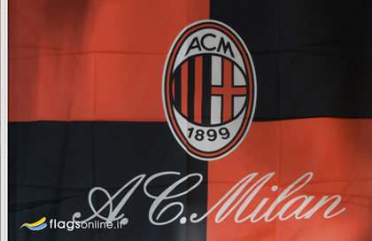 fahne Milan AC offizielle, flagge von AC Milan fahne Milan AC offizielle, flagge von AC Milan