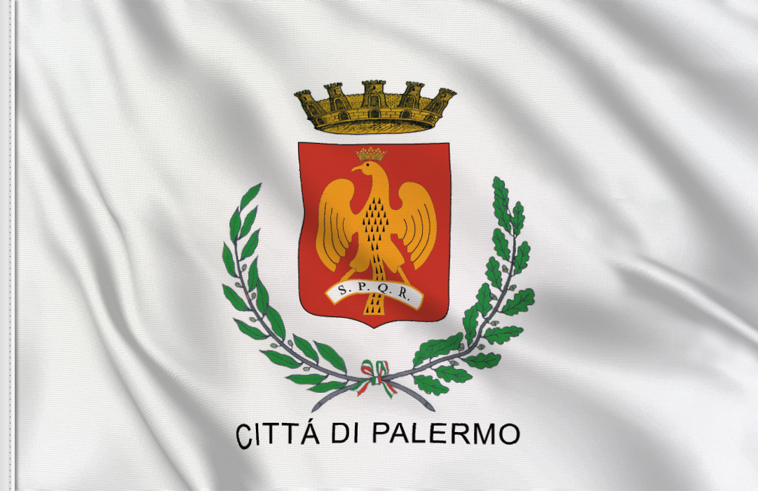 fahne Palermo institutionelle, flagge von Palermo fahne Palermo institutionelle, flagge von Palermo