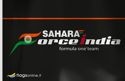 Sahara Force India flag Sahara Force India flag
