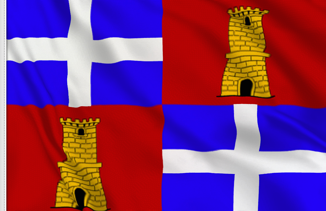 fahne Sassari-Provinz, flagge der Provinz Sassari fahne Sassari-Provinz, flagge der Provinz Sassari