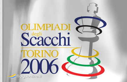fahne Schacholympiade 006, flagge des Schachs fahne Schacholympiade 006, flagge des Schachs