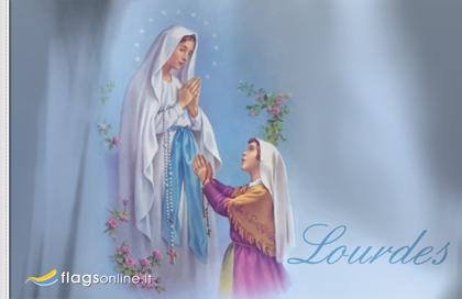 bandiera Madonna di Lourdes