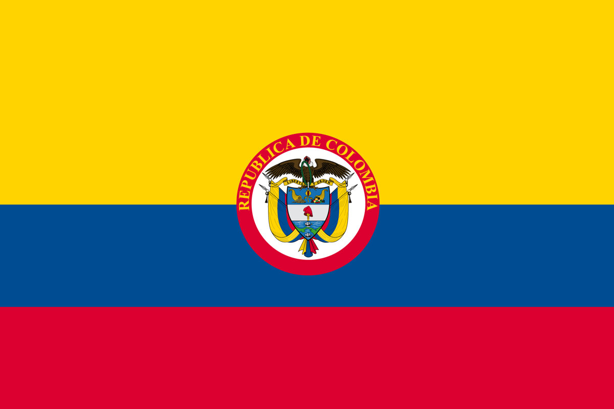 Republic of Colombia Flag
