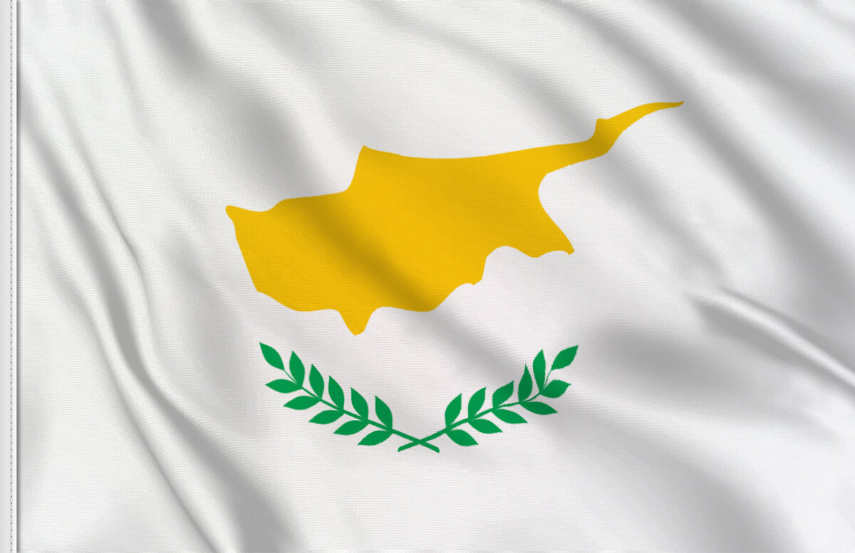 Idakoos Cyprus Flag Rectangular Tank Top