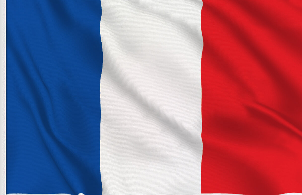What does the blue white and red French flag mean?