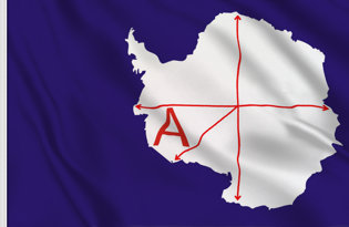 Antarcticland Table Flag