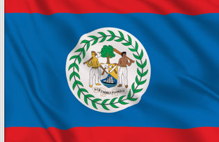 Belize Table Flag